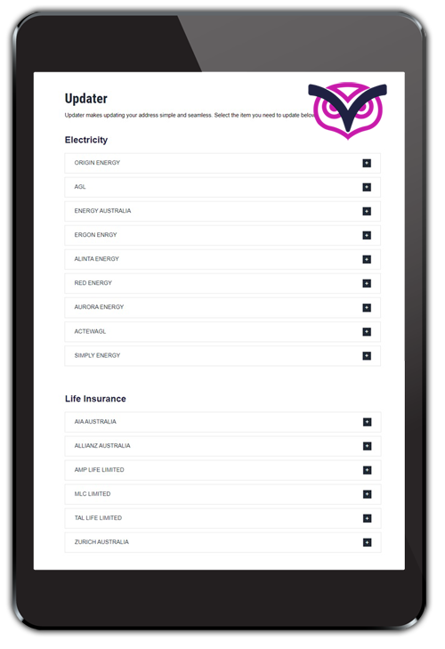 Use the smaver updater when you need to change your address.