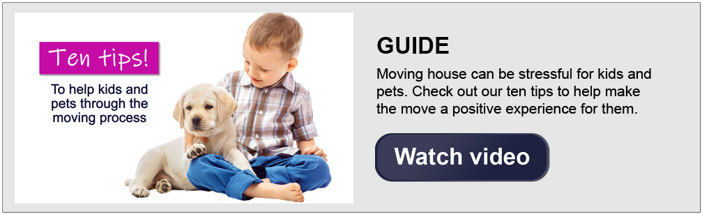 Tips for moving house with kids and pets.